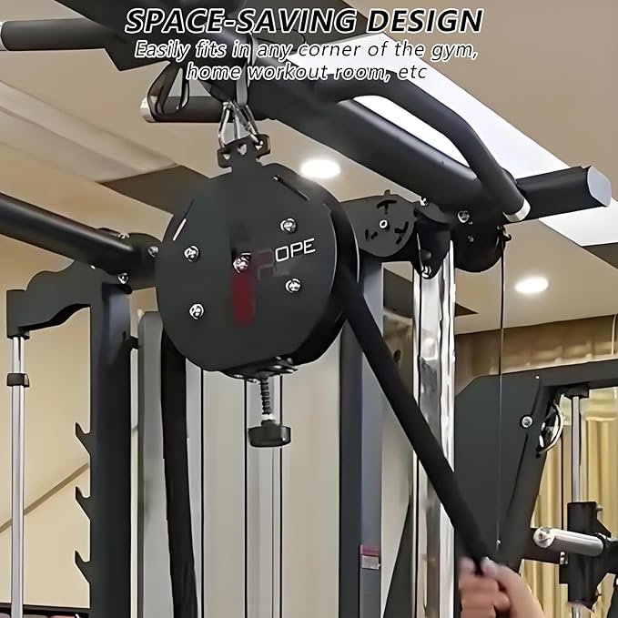 Endless Rope Trainer Machine,0-30kg Adjusted Resistance,Athletes Suspension Pulley Trainer,330lb Load Capacity,for Grip Arms Back and Core Strength