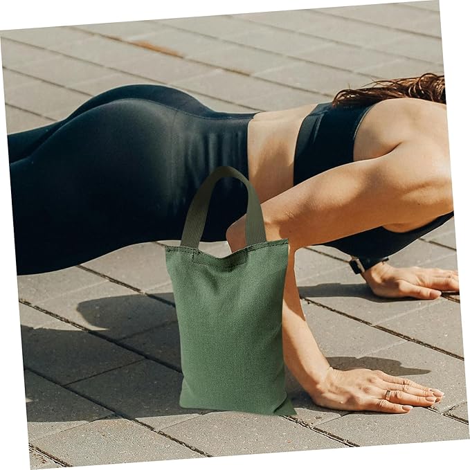 2kg Weighted Sandbag Handle for Yoga and Fitness Exercise Bag for Strength Training Portable and Weighted Canvas for Dance and Workouts