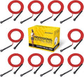 10 Pack Adjustable Jump Rope for Fitness and Exercise-PVC Skipping Rope for Men,Women and Kids-Tangle-Free for Keeping Fit, Training, Workout