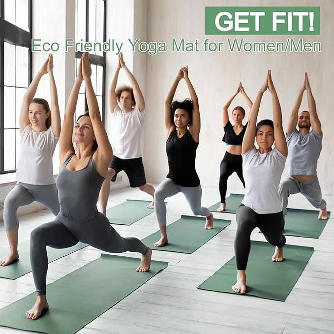 24 Pack 3 mm Thick Yoga Mat Bulk, Non Slip Exercise Workout Fitness Pad for Women Men, Gym Home Yoga Pilates, Easy to Clean, Sturdy PVC