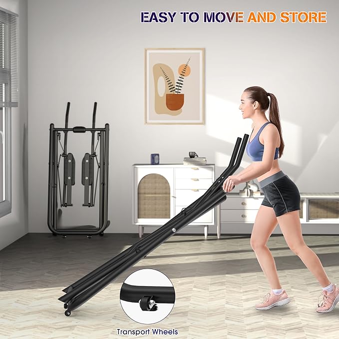 Air Walk Elliptical Glider Machine - 600LBS Capacity, Fully Assembled Low-Impact Design for Home Gym Cross-Training Arm & Leg Cardio Workout-New Version
