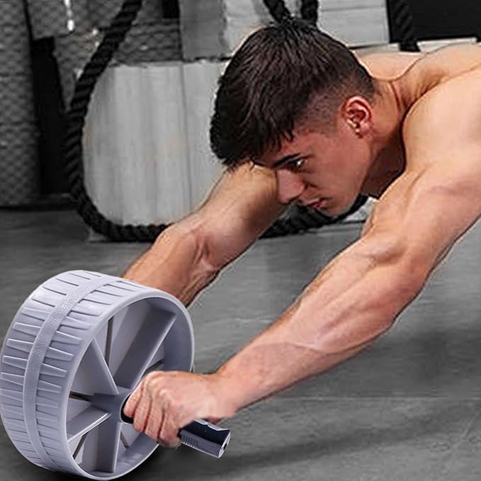 Ab Wheel Roller, Fitness Roller, Abs Workout Roller, Core Exercise Roller, Abs Workout Equipment for Abdominal & Core Strength Training, Automatic Rebound Abdominal Muscle Wheel for Men Women