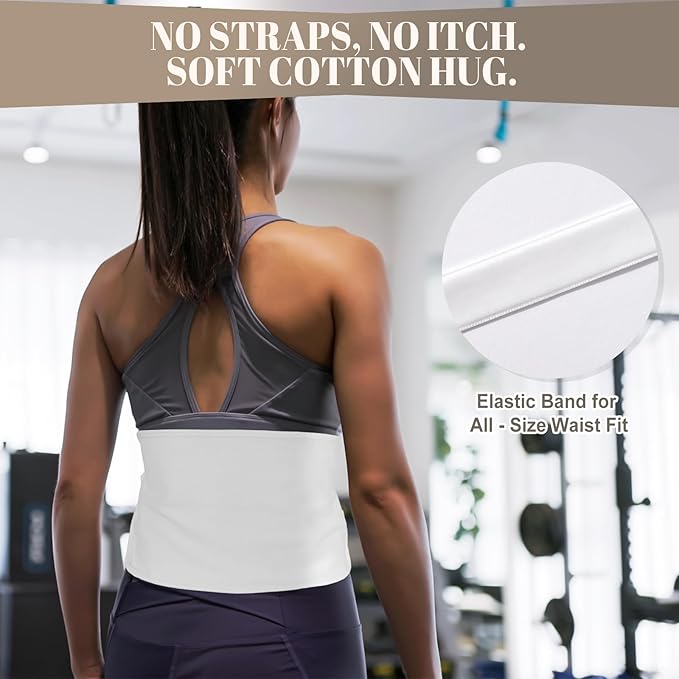 Castor Oil Pack Wrap with Straps (3 Pcs Set) – 1 Reusable Organic Cotton Castor Oil Wrap + 2 Cotton Flannels, Mess-Free Cotton Flannel Pads for Abdomen, Breast & Joints (Oil Not Included)