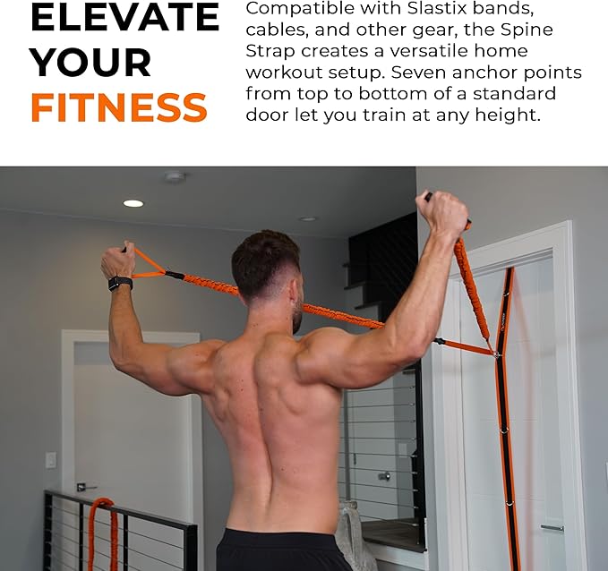 Stroops Spine Strap Door Anchor for Slastix Resistance Bands | Provides Multiple Anchor Points for Strength Training and Versatile Home Workouts