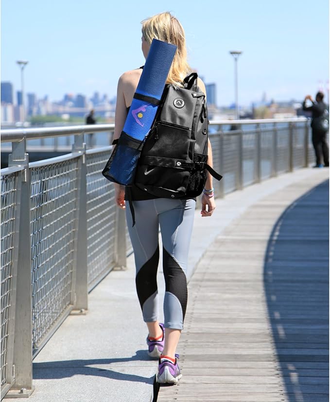 AURORAE Yoga Mat/Gym/Picklleball Cross-body Travel Sling Back Pack. Mat sold separately.