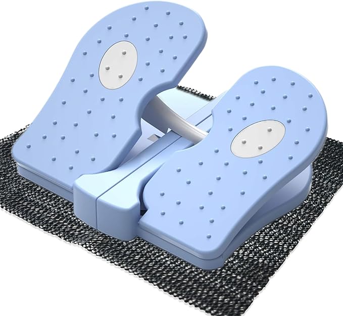 Foldable Leg Exerciser: Portable Foot Pedal Exerciser for Seniors Under Desk Foot Pedal Exerciser Stepper Exercise for Leg Muscles Relieves Varicose Veins Physical Therapy Aid