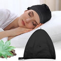 Castor Oil Pack Wrap for Head,Elastic and Reusable Castor Oil Pack Hat Organic Cotton for Women Sleeping,Double Waterproof Layers for Thinning, Balding, Dry and Damaged Hair M(Oil Not Included)