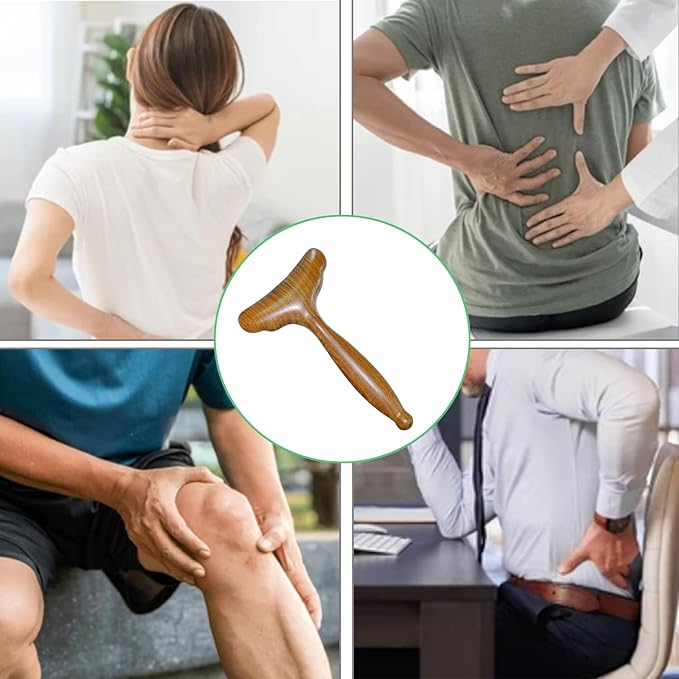 Lymphatic Drainage Massager, Wooden Massage Tools, Body Gua Sha Paddle. Wood Lymphatic Drainage Tool for Maderoterapy Muscle Release Pain Relief Trigger Point Deep Tissue Anti-cellulite 6.1×3.5”
