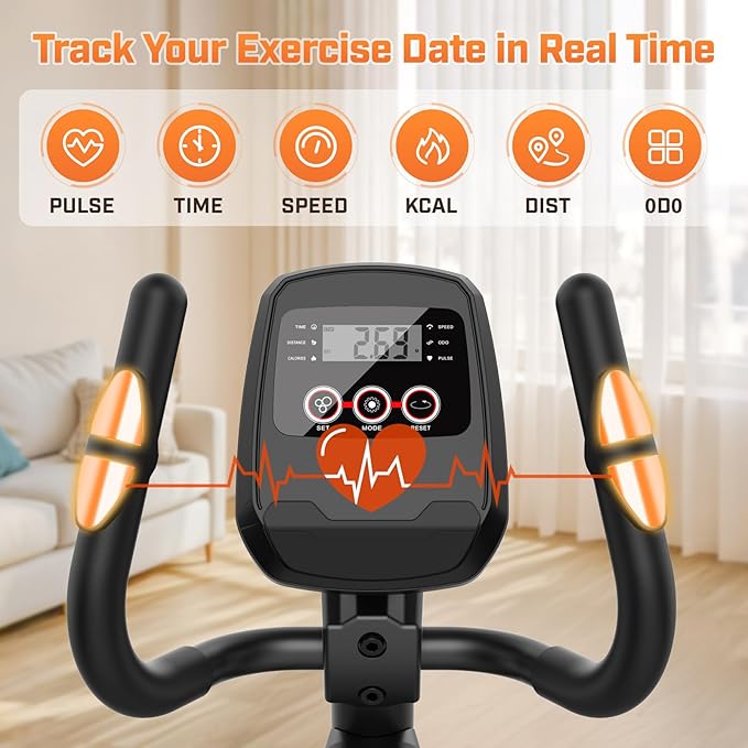 ANCHEER Elliptical Machine, Elliptical Exercise Machine for Home with Ultra-Quiet Magnetic System, Elliptical Trainer with 14 Resistance Levels&15IN Stride,Max 400LBS Loading Capacity