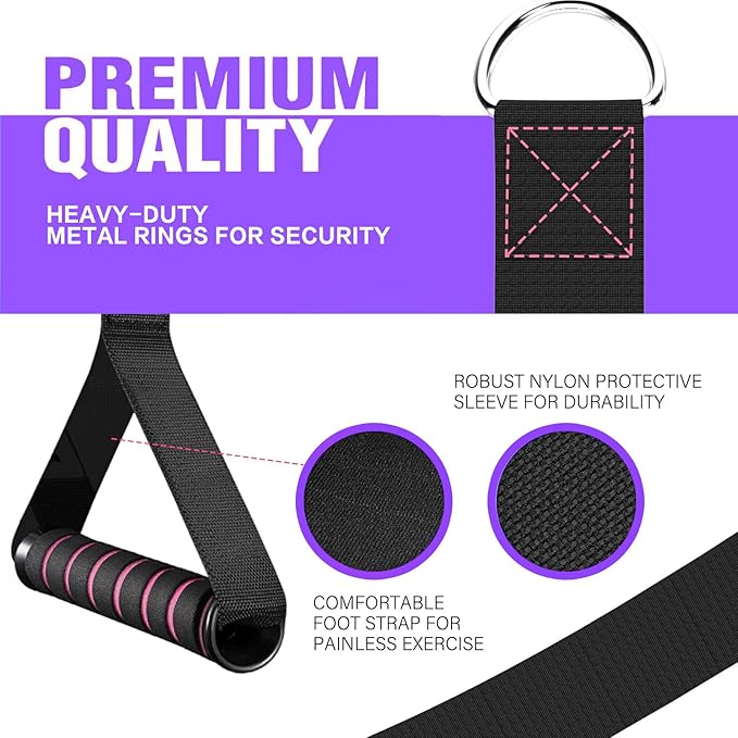 Pilates Bar Kit with Resistance Bands,Pilates Bar with Stackable Bands Workout Equipment for Legs,Hip,Waist and Arm,Exercise Fitness Equipment for Women & Men Home Gym Yoga Pilates
