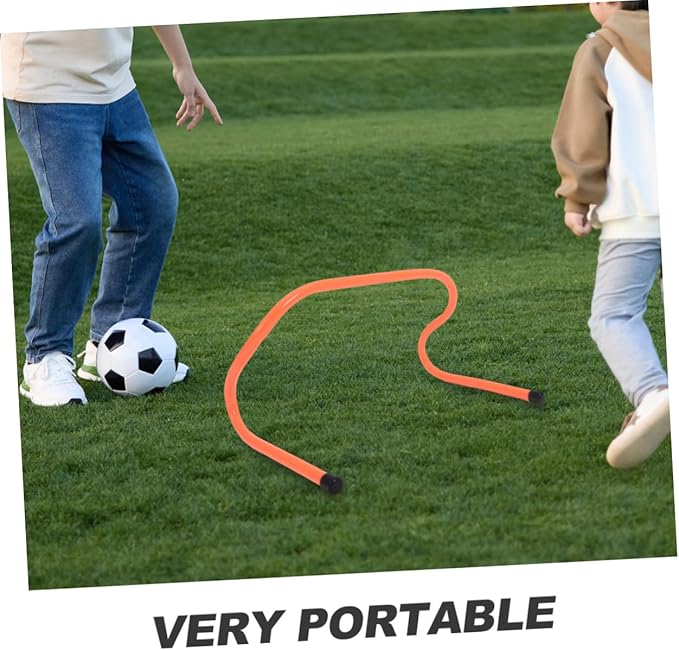 4pcs Plastic Sports Hurdles Agility Speed Training Equipment for Football Soccer Practice Youth 15cm Low Height Track Hurdle Set