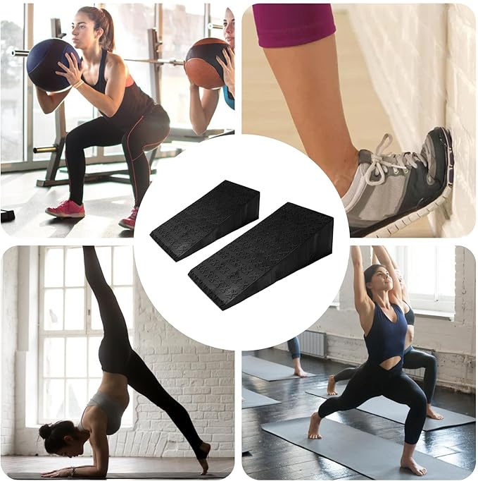 Squat Blocks, Non Slip Workout Equipment, EVA Foam Wedge, Safe and Stable Exercise Tool, Home Fitness Accessory for Squats Women Men Athletes Enthusiasts Studio Gym Dorm Living Room
