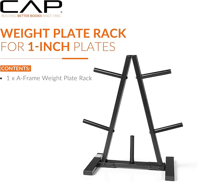 CAP Barbell Weight Plate Rack for 1-Inch Weight Plates