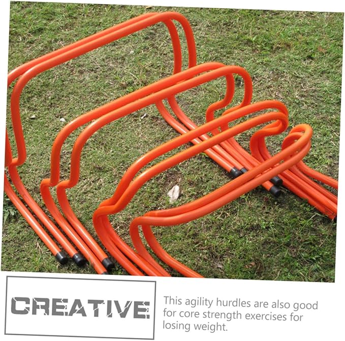 Homoyoyo 2pcs Plastic Training Hurdles 15cm Wear-Resistant Speed and Agility Hurdles for Youth Soccer Football Fitness Drills