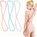 3-Pack Figure 8 Resistance Band (15/25/35 lbs) - Non-Slip Handles Fitness Strength Bands for Full Body Workouts, Yoga, Stretching & Home Fitness