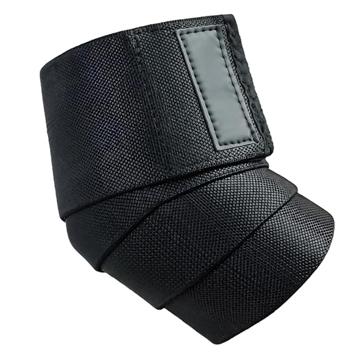 Adjustable Elbow Compression Sleeves For Weightlifting, Black Elbow Wraps For Joint Support, M Size 48.4 X 3.1