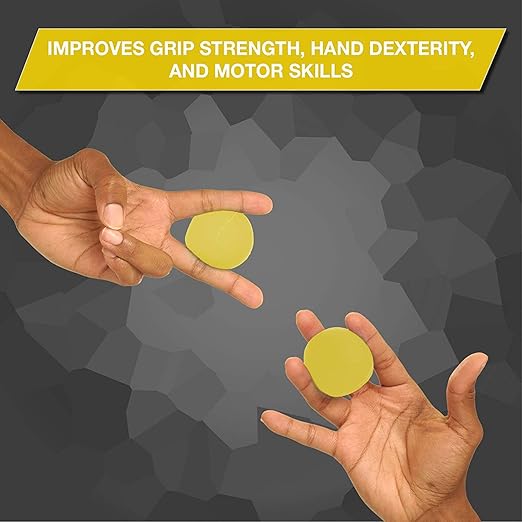 THERABAND Hand Exerciser, Ball For Hand, Wrist, Finger, Forearm, Grip Strengthening & Therapy, Squeeze Ball to Increase Hand Flexibility & Relieve Joint Pain, Yellow, Extra Soft