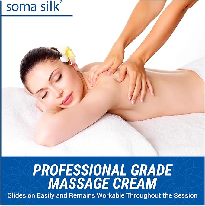 Professional Massage Cream, 1 Gallon - Smooth & Silky Massage Creme for Massage Therapy - Calendula & Jojoba Oils - Long Lasting Glide - Washes Clean from Linens - Spa & Therapist Supplies