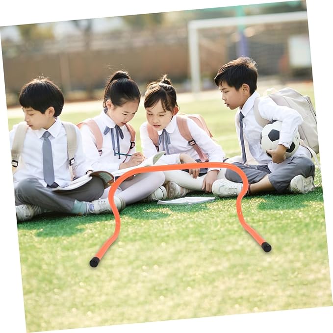 PRETYZOOM 4pcs Plastic Training Hurdles 15cm Height Agility Speed Hurdles for Soccer Football Track Field Sports Conditioning Equipment for Youth