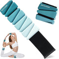 Ankle Weights for Women Wrist Weights Set of 2 (1 lb/2 lb Each) Adjustable Arm Leg Weight for Womens Men Suitable for Walking Swimming Running Pilates Yoga Gym
