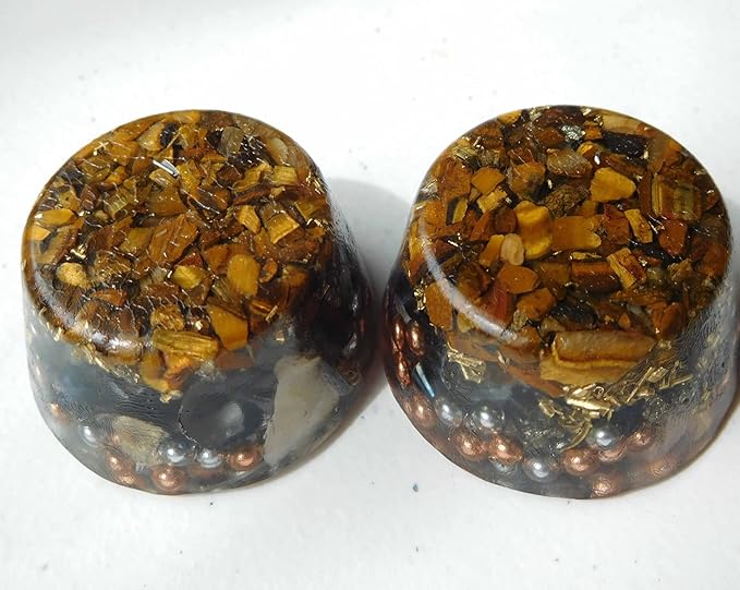 Tiger's Eye Orgone Generator Energy Accumulator 528Hz/7.83Hz/Advance Harmonics Many Beautiful Ingredients and Colors! (Tiger's Eye)