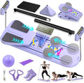 Pilates Board, Foldable Pilates Reformer Set for Home Workout with Timer, 6-in-1 Multifunctional Portable Reformer Pilates Machine at Home Pilates Equipment for Fitness, Exercise, Abs, Core Training