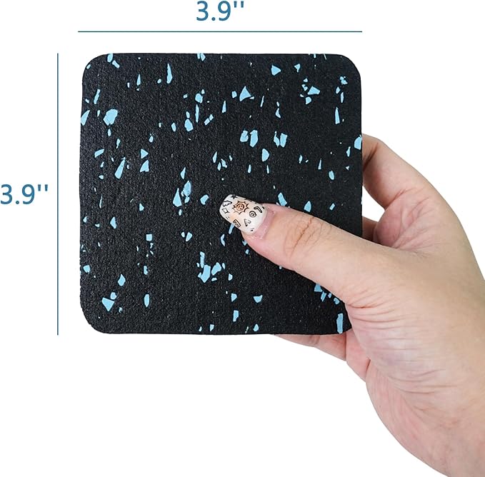 Luwint Treadmill Mat Pads, Rubber Foam Padding, Sound Isolation, Anti Vibration, Shock Absorbing, Noise Reduction Floor Protection Sheets for Treadmill, Washer Machine, Exercise Equipment