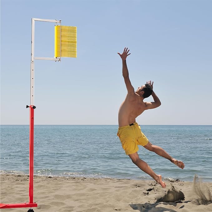 5.6-11.8 ft Jump Measurement Tester, Floor Standing Vertical Jump Height Exercise Device, Vertical Jump Measure Stick Pole Tool for Volleyball Slam Dunk Training Aid