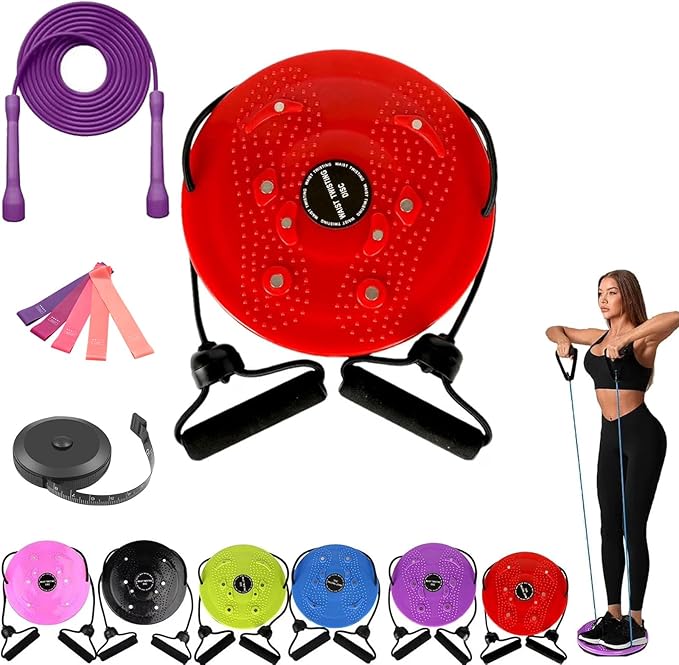 Waist Sculptor, 2026 New Waist Twister Machine Exercise with Arm Bands, Ab Board Waist Twist Machine for Exercise, Legs, Buttocks, Hip Exercise