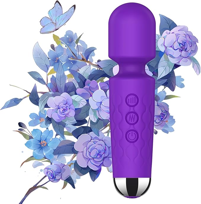 Mini Personal Massage Small Cordless Handheld Bullet Massager - Powerful - Quiet - Back Legs Hand Pains and Sports Recovery (Purple)