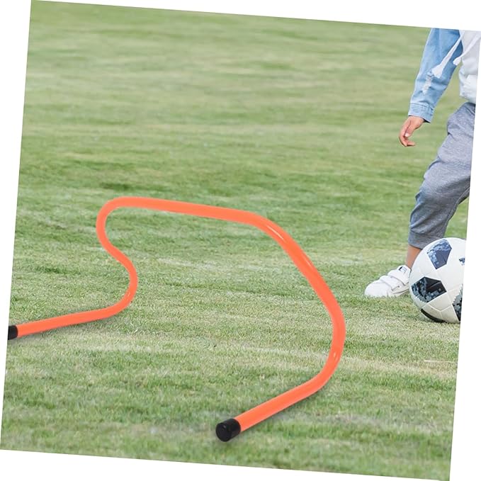 4Pcs Speed Training Hurdles Durable Plastic Agility Hurdles for Soccer Football Height Wear Resistant Sports Equipment for Jumping Agility Drills