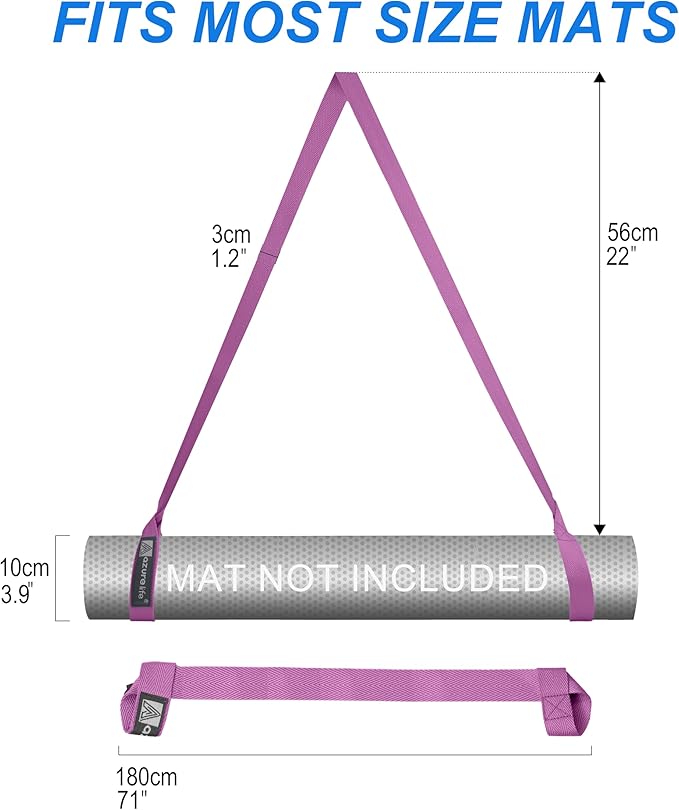 [MAT NOT Included] Yoga Mat Sling, Yoga Mat Straps for Carrying, Easy-Cinch Yoga Mat Holder Strap