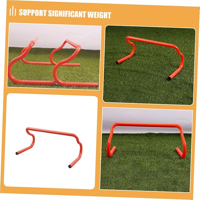 3pcs Detachable PVC Athletic Hurdles for Speed Agility Training Portable Soccer Basketball Football Hurdle Drills Quick Setup Plyometric Equipment
