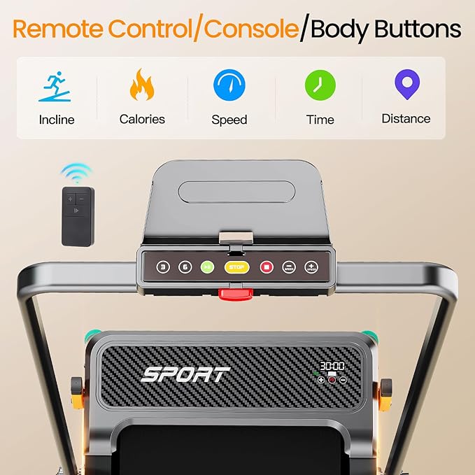 2 Side Walking Pad Treadmill with Incline Massage Function, 2 in 1 Under Desk Treadmills Walking Pad and Foot Massager for Home/Office, Portable Treadmill with Remote Control LED Display