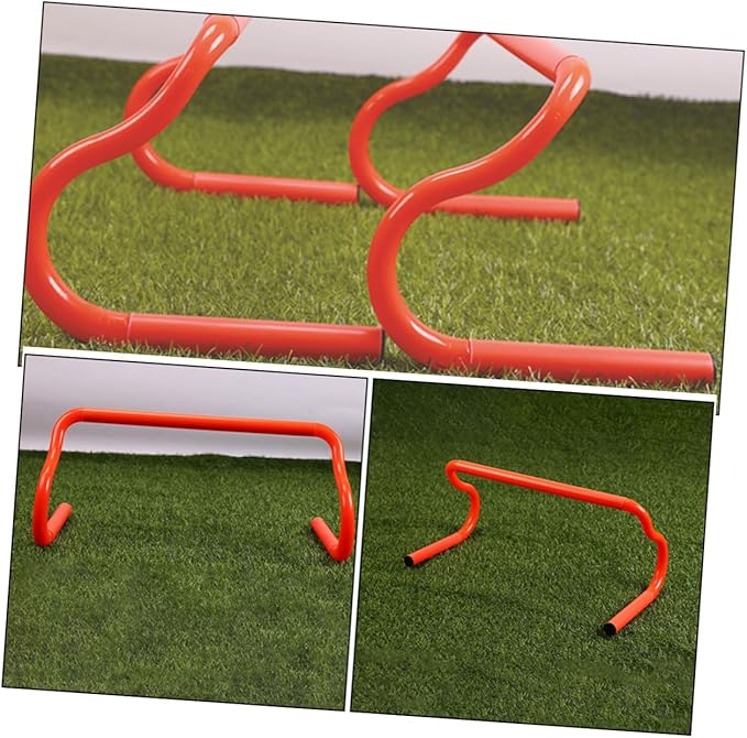 3pcs Detachable Agility Speed Training Hurdles PVC Portable Sports Equipment for Soccer Basketball Football Drills and Athlete Fitness