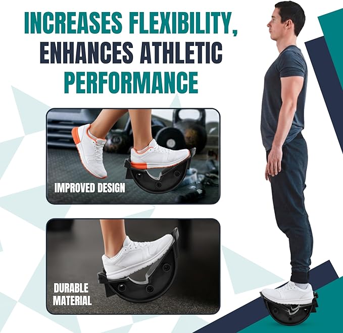 Foot & Calf Stretcher – Premium Stretcher for Plantar Fasciitis, Achilles Tendonitis Relief – Foot Rocker with Durable, Slip-Resistant Design - Stretch Guide for Effective Leg Flexibility