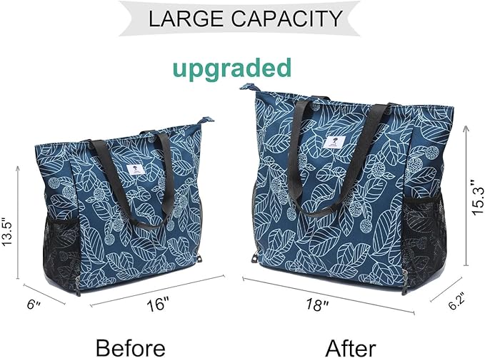 ESVAN Yoga Mat Bag Yoga Tote Carrier Shoulder Bag Carryall Tote for Office,Yoga,Pilates,Travel,Beach and Gym