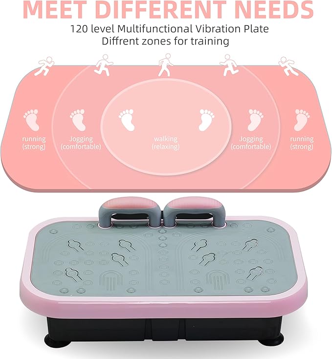 Silent Vibration Platform Crazy Fitness Massage 10-Frequency Weight Loss & Fat Burner Body Shaking Machine for Unisex