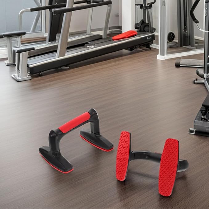 Luxshiny 2pcs Push up Brackets with Anti-slip Plastic Handles Gym Equipment for Home Fitness Strength Training Pushup Stands for Men Workout
