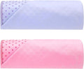 Peryiter 2pack 72 x 24'' Hot Yoga Towel Pack with Grip Dot, Sticky Fiber Mat Towel Non Slip for Hot Yoga, Absorbent Microfiber Sweat Anti-Slip Cover for Pilates Exercise Fitness Workout(Purple,Pink)