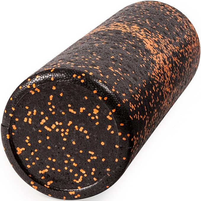 JFIT High Density Foam Roller, Speckled Orange, 18-Inch