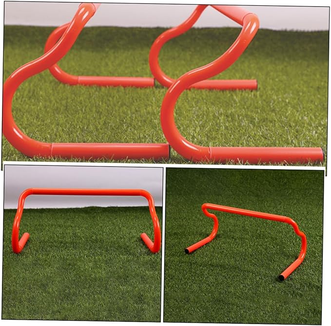 3pcs Detachable Agility Hurdles Speed Training Equipment for Soccer Basketball Football with Adjustable Height Fitness Workout Drills