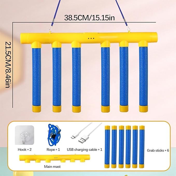 2026 Upgrade Reflex Challenge Game,Throwing Stick Game,Hand Eye Coordination Training Toy,Hand Challenge,Adjustable Speed Catching for All Ages