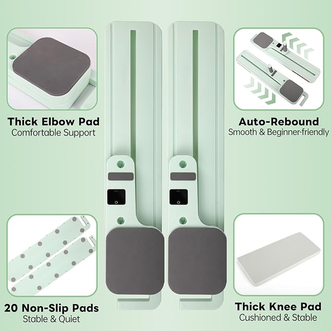 Pilates Board for Women Men - Home Fitness Equipment, Fat Loss and Body Shaping, Core Training, Portable Pilates Kit, Multi-Purpose Resistance Kit