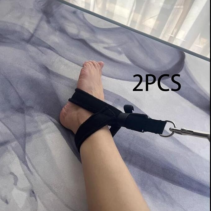 2Pcs Pilates Straps Yoga Straps Strength Training Footstraps Fitness Belts Reformer Strap for Women Men Beginner