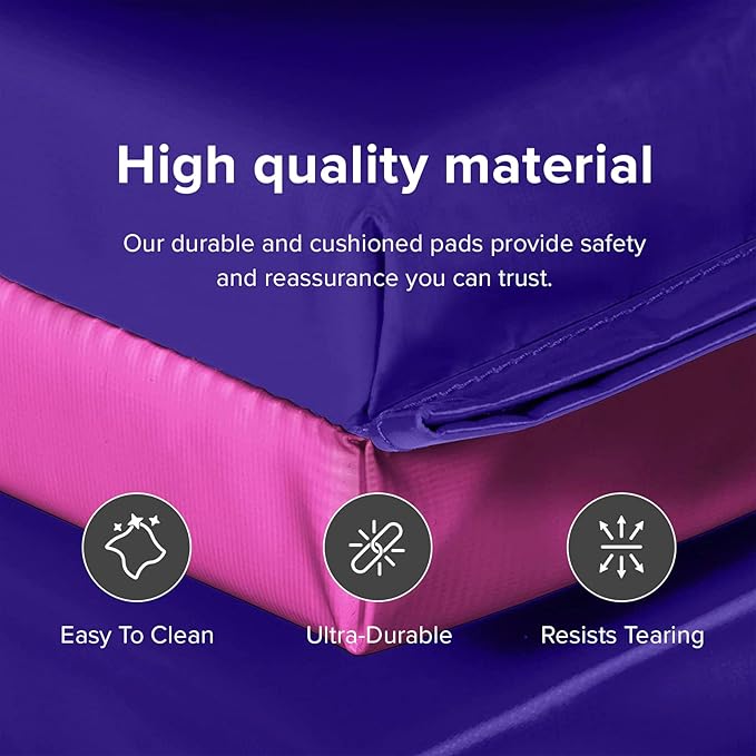 We Sell Mats - 4 ft x 8 ft x 2 in Premium Personal Fitness & Exercise Mat for Home Workout - Lightweight and Folds for Carrying – All Purpose Home Gym Mat – Thick Mat for Yoga, Pilates, Stretches