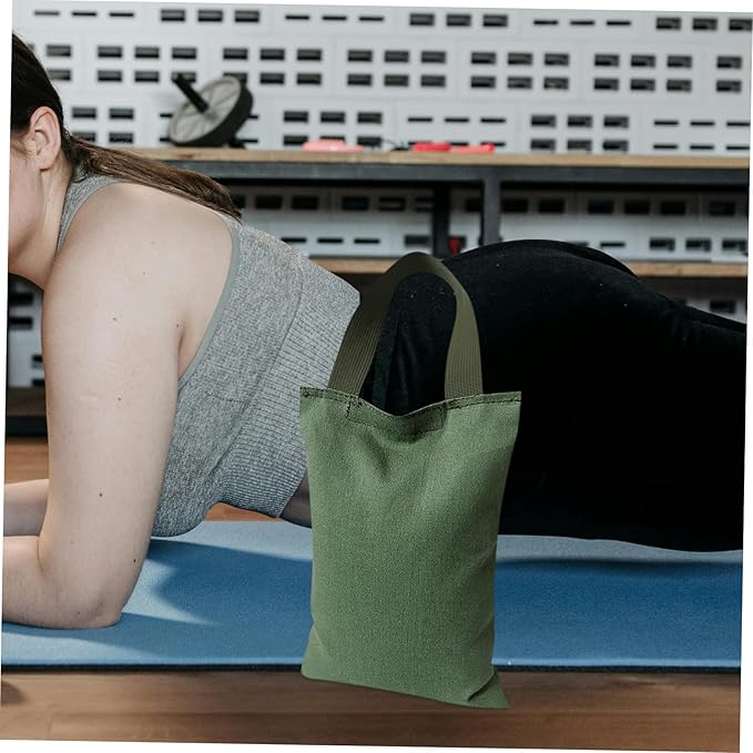 Kisangel 2kg Weighted Sandbag with Handle Exercise Equipment for Yoga Dance and Fitness Training Versatile Fillable Bag for Custom Weight Management Workouts