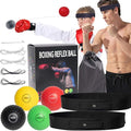 4 Difficulty Levels Boxing Reflex Ball with 1 Adjustable Headbands,MMA Training Equipment,Punching Ball,Perfect for Fight Reaction,Hand Eye Coordination,Punching Speed,Agility, for Adults and Kids