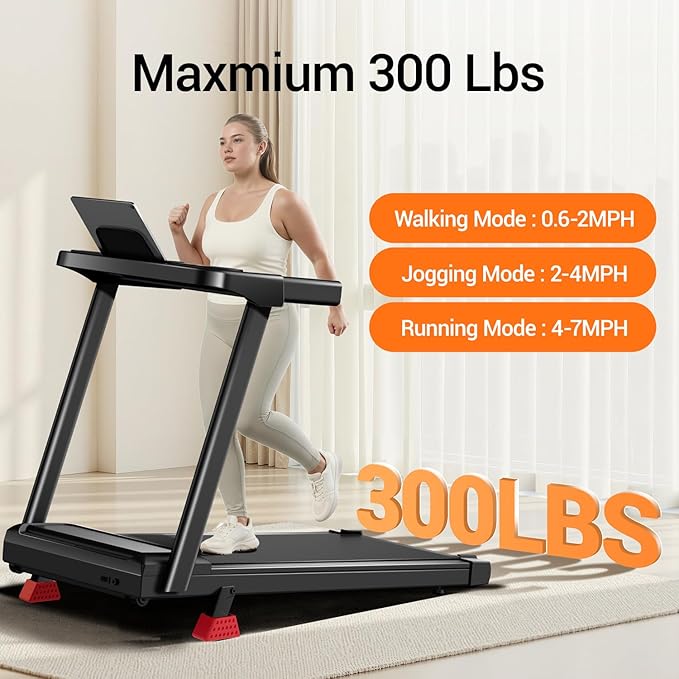 15% Treadmills for Home, 3-in-1 Foldable Treadmill with Incline, Portable Treadmill with Handle, 3.0HP Quiet Walking Pad Treadmill, 12 Automatic Modes, Three Screen