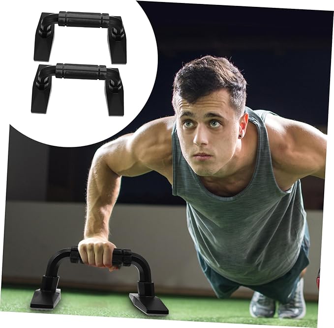 POPETPOP H-Type Push-up Stands Soft Grip Handles Compact Fitness Equipment for Arm Strength Training Suitable for Home Workouts and Chest Muscle Development